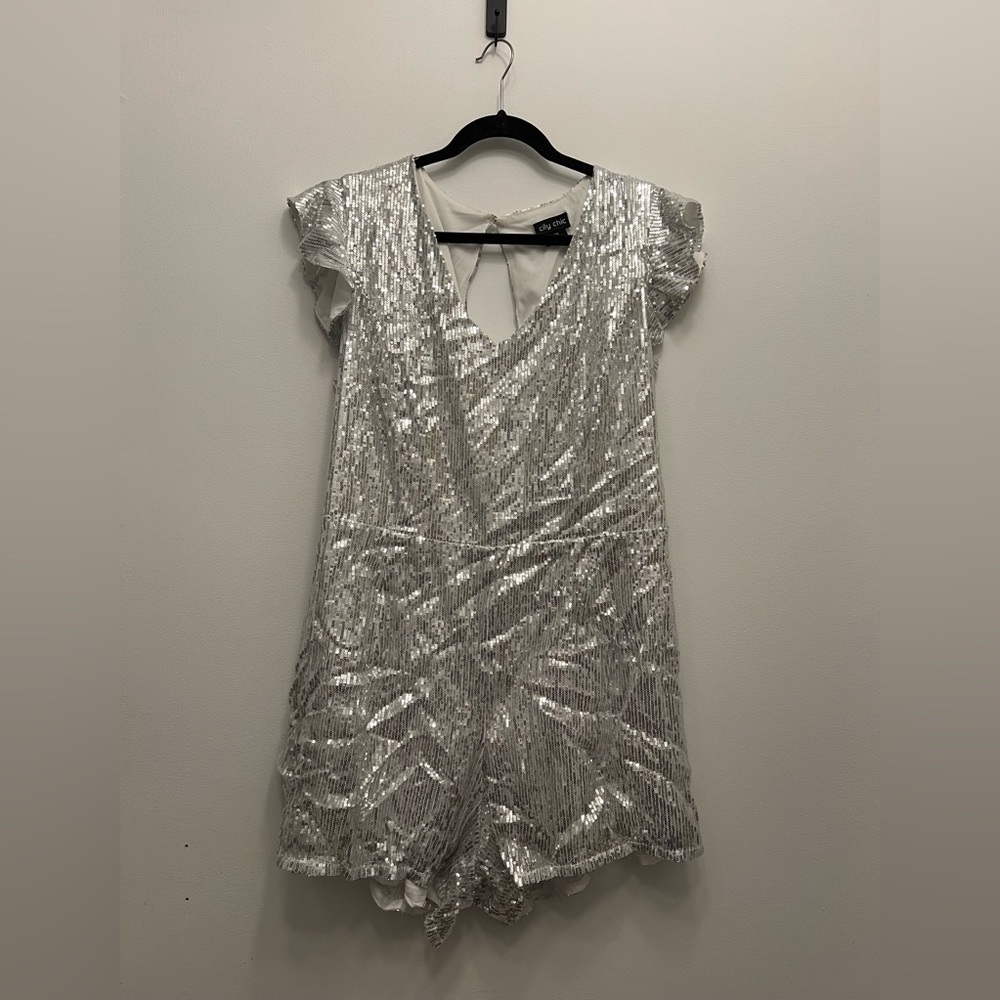 City Chic Sequin Romper